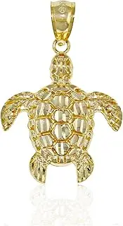 [Charm America] Gold Mini Turtle Charm - 10 Karat Solid Gold - Turtle Pendant