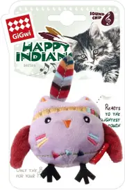 Gigwi Happy Indians Melody Chaser Owl Interactive Cat Toy
