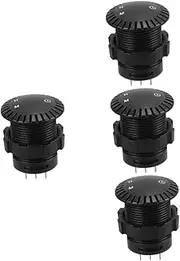 ULTECHNOVO 4pcs Car LED Clock Time Clock Digital Clock Auto Clock Truck Dashboard Clock Small Clock Digital Desk Clock Mini Clock for Auto Dash Clock for Car Dash Auto Dashboard Clock Black