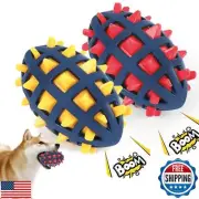 CoubonTail Dog Toy Ball, Dog Spiky Toy Ball with Squeaker, for Floating Chewi