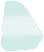 1971-73 Mustang Fastback Quarter Glass, Light Green Tint - LH