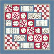 Maywood Santa's Stocking Fillers Christmas Joy's Flannel Quilt Kit