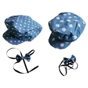 Little Gentleman Bowtie with Hat set Fashionable Baby Boys Hat with Bowtie set