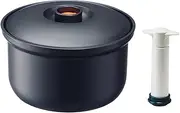 Skater BOH3 Vacuum Food Container with Pump for 3 Combinations, Rice Storage Container, Made in Japan