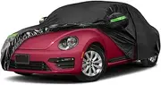 Waterproof Car Cover Replace for 1998-2023 Volkswagen Beetle, 6 Layers All Weather Car Covers with Door Zipper & Windproof Bands for Snow Rain Dust Hail Protection