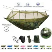 Hanging Hammock Double Person Travel Outdoor Camping Tent Swing Bed Mosquito Net