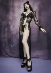 [Widow] Demonology Lace Bell Sleeve Duster