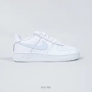 NIKE AIR FORCE 1 GS 全白 珍珠白 寶寶藍 光澤 貝殼光 AF1 大童鞋 女鞋【CT3839-106】