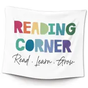 XLDLIOO Reading Corner Read Classroom Wall Tapestry, Read Learn Grow Wall