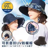 在飛比找蝦皮購物優惠-日本【NEEDS】可折疊抗UV防曬帽 (黑×白點)