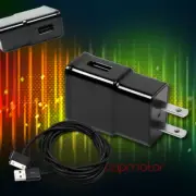 20X 2A TRAVEL ADAPTER+6FT USB CABLE CHARGER SYNC BLACK GALAXY TAB 7.7 8.9 10.1