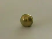 New 7/8" Diameter Brass Ball Finial, Cap, Unfinished Brass, 1/8F Tap #BF184U