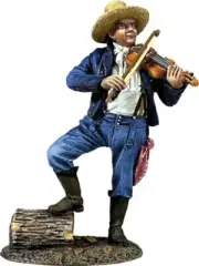 W BRITAINS #35055 - Village Green: “Fiddlin’ Away Time” Man w/ Fiddle, 1795-1825
