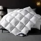 Goose Down Comforter King/Queen Size White Fluffy Feather Duvet Insert with Tabs