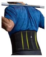 Latex Back Support Belt for Men & Women - Waist Lumbar Support Lower Back Bra...