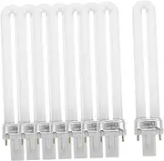 HAKIDZEL 8pcs Nail Machine Lamp Ingrown Nail Molding Gel Kits Electron Tubes Advanced Electric Mini Electrical Foldable Uv Torch Light Gel Electronic Lamp Tube Portable Callus White Glass