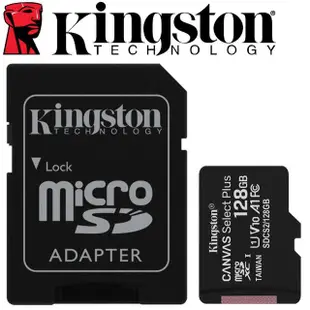 【Kingston 金士頓】128GB 100MB/s microSDXC UHS-I U1 A1 V10 記憶卡(SDCS2/128GB 平輸)