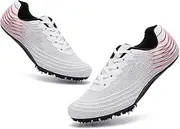 [GEXECEUSS] Track and Field Spike Shoes Breathable Lightweight Running Training Sneakers Anti-Slip Track Race Athletics Shoes(Boys, Girls,Womens, Mens)