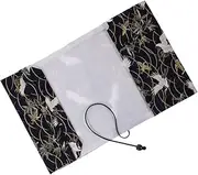 SEWACC Fabric Book Cover Decorative Printing Gold-Stitched for Book Sleeve Cover