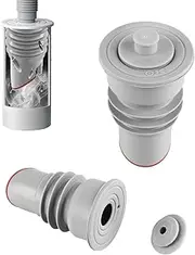 2pcs Washing Machine Drain Hose Seal, 35-40mm Washing Machine Waste Pipe Connector, Silicone Drain Pipe Sealer Drainer for Bathroom Kitchen Washing Machine Drain Plug Sewer Hose Seal Plug Deodorant