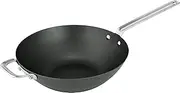 Scanpan Black Iron Carbon Steel Wok, 30 cm