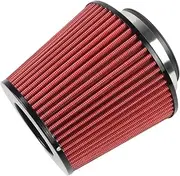 Car Air Intake 1PC Red 3.5 Inch 89mm Air Intake Cone Filter Replacement Dry Air Filter Car Accessories Hood Scoops