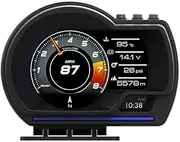 ELING Car Head Up Display OBD2+GPS Dual System HUD Gauge Multifunction Voltage Water and Oil Temp RPM with 9 Kinds Interface