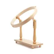 Hardwicke Manor Tambour 10" Hoop Stand Frame Birch hardwood X stitch embroidery