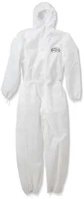 10 Pack KLEENGUARD A50 Disposable Coveralls Hood White Small Chest 38/40 (ws738)