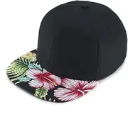 [The Vintage Year] Vintage Year Premium Plain Cotton Twill Adjustable Flat Bill Snapback Hats Baseball Caps
