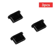 3pcs USB Silicon Type C Dust Protector Plug for Earphone and Charging
