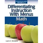 DIFFERENTIATING INSTRUCTION WITH MENUS
