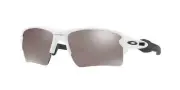 Oakley Flak 2.0 XL Prizm Black White Half-Rim Polarized Sunglasses OO9188-81 59