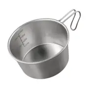 450ml Stainless Steel Camping Tableware Perfect for Outdoor Adventures