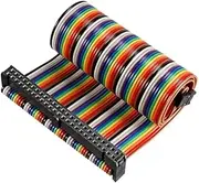 XYWHPGV IDC Rainbow Wire Flat Cable 50P D-type FC/FC Connector 2.54mm Pitch 0.25m/9.8inch Length(8076d 1832b 08f6d b8085 63472 5ed80