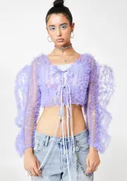 [ZEMETA] Purple Cloud Cardi
