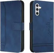 [Lihondar] Compatible with Samsung Galaxy A14 5G Case, Samsung A14 5G Case Wallet, PU Leather Folio Wallet Flip Cover with Card Holder Magnetic Kickstand Phone Case Cover for Samsung A14 5G(Blue)