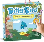 DITTY BIRD Board Books for Toddlers 1-3 | Potty Time Musical Book |Toilet Training Nursery Rhyme Toys | Interactive Toddler Books for 1 Year Old to 3 Year Olds | Baby Sound Books with 12 Melodies