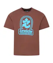 Dsquared2 Kids Invicta Dsquared2 Printed T-Shirt 8Y,14Y,12Y,10Y Brown