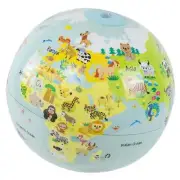 Tiger Tribe Inflatable World Globe - Baby Animals