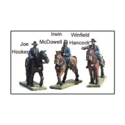 GHQ Micro Force ACW 10 Federal Commanders #2 - Hooker, McDowell & Han Pack New
