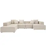 [James Lane] Diablo Plaza Pearl Brown Chaise Right - 5 Piece