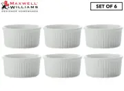 Set of 6 Maxwell & Williams White Basics Ramekin 7.5cm