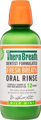 Oral Rinse Mouthwash - Fights Bad Breath - Dentist Formulated - Alcohol-Free - O