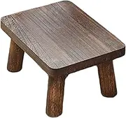 EPIGEIST Stool for Adults Small Rectangle Wooden Step Stool High Grade Compact Design for Bedroom Entryway Shoe Changing Stool Versatile Home Use