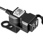 USB port Motorcycle USB Socket Waterproof cover Handlebar Power Supply Motorbike