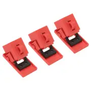 3pcs Circuit Breaker Lockout Clamp-on Miniature Loto Device Breaker Switch