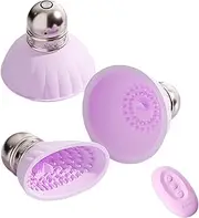 KJYMNC Nipple Sucker Vibrator Silicone Tongue Licking Nipple Suction Cups Vibrator With 9 Vibration Modes Clitoris Sucker Massager Electric Breast Pump Breast Enlargement Massager Sex Toys for Women