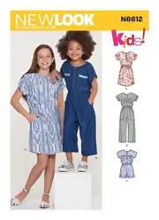 New Look Sewing Pattern 6612 N6612 Children's, Girls' Jumpsuit, Romper and Dress