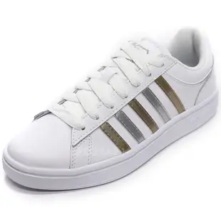 K-SWISS 96154-923 白X金X銀 Court Cheswick 皮質休閒運動鞋 002K 免運費加贈襪子